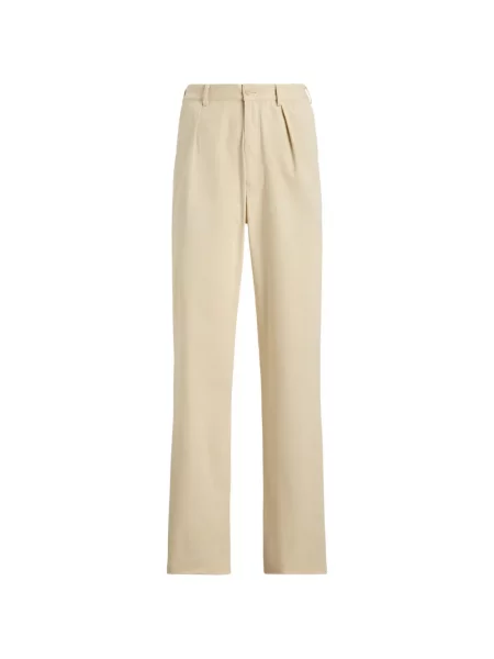 Pantaloni Ralph Lauren Purple Label din piele de căprioară violet