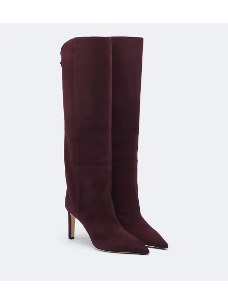 Cizme Jimmy Choo din piele de căprioară violet