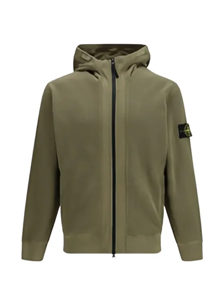 Majica s kapuljačom Stone Island s kapuljačom kamenje zelena