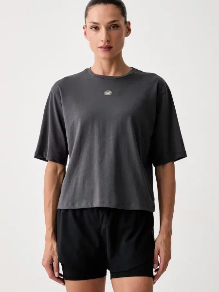 Emporio Armani tricou de antrenament pentru femei din gri
