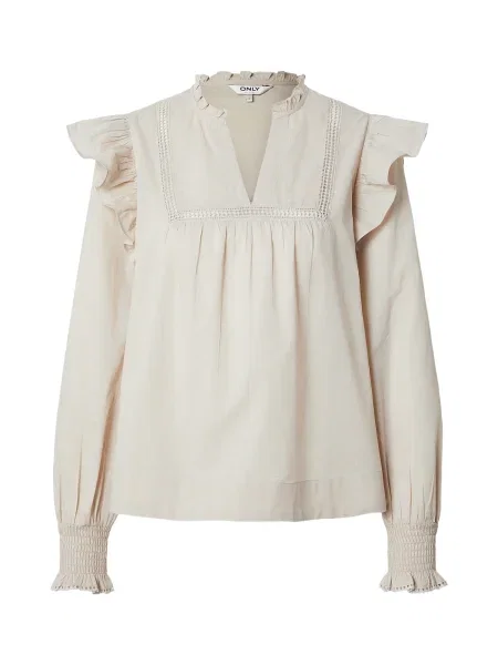 ONLY Bluză ONLIDRIS taupe gri