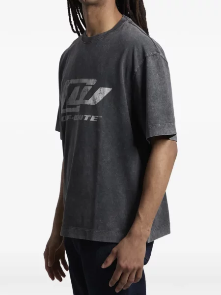 Kerek nyakú póló Off-white fehér