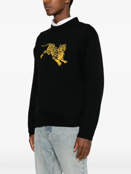 Pulover Kenzo cu dungi de tigru negru