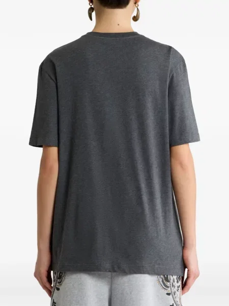 Tricou Etro cu imagine din jerseu gri