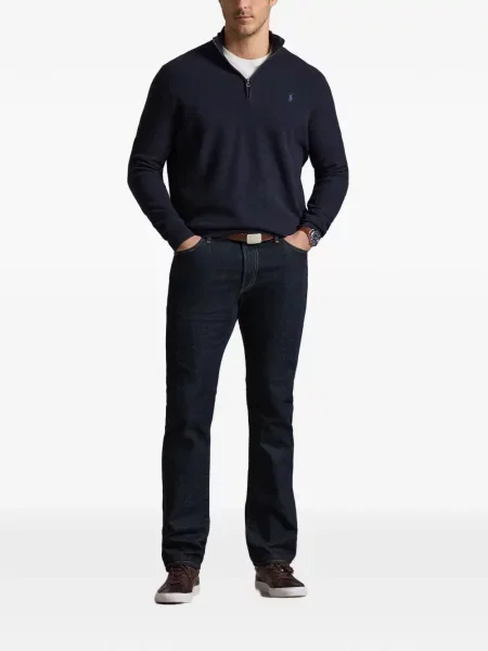 Șosete Polo Ralph Lauren cu broderie în carouri de flanelă verde