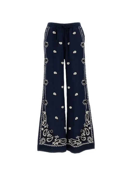 Pantaloni P.a.r.o.s.h. cu broderie albastru
