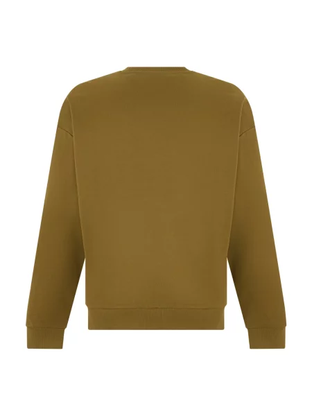 Dzianinowa bluza Boss zielona