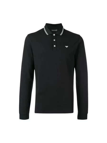 Koszulka polo Emporio Armani czarna