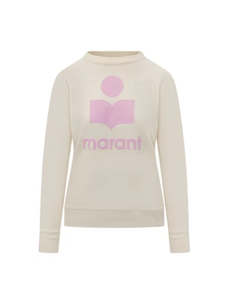 Długa bluza Marant Etoile z długim rękawem beżowa