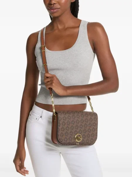 Kožené tenisky Michael Michael Kors bílé