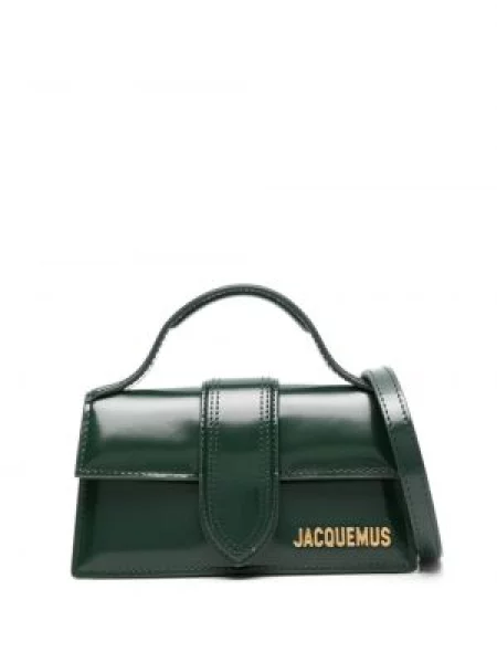 Geantă shopper Jacquemus din piele verde
