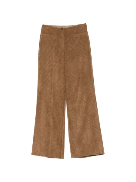 Pantaloni Emme de catifea cord maro