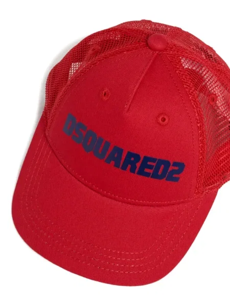 Czapka z daszkiem dziecięca Dsquared2 czerwona
