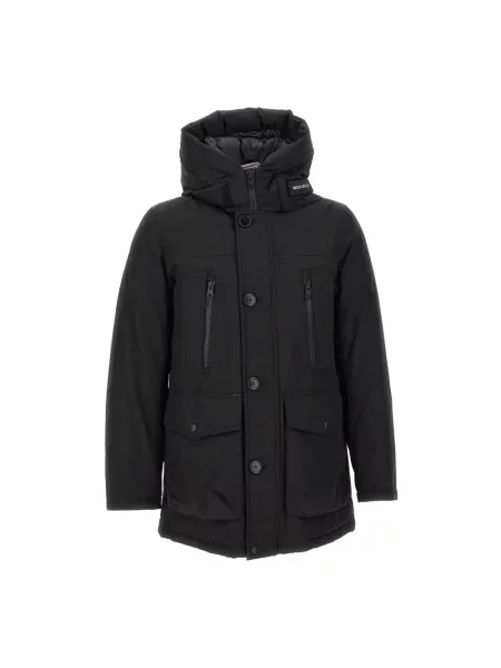 Kurtka Woolrich wełniana czarna