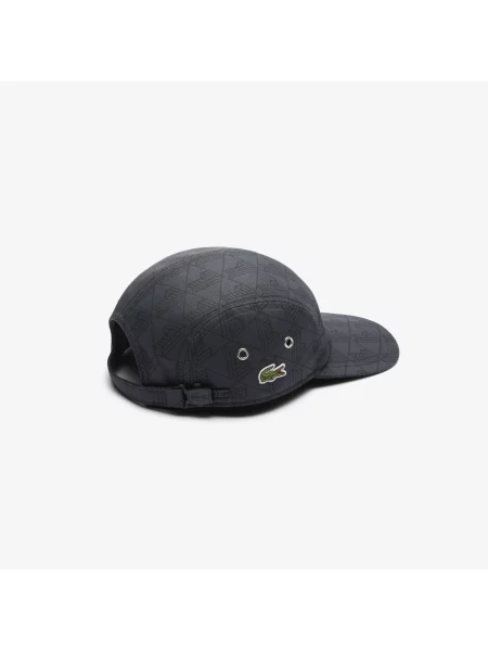 Lacoste Czapka Dżokejka Z Nadrukiem szara
