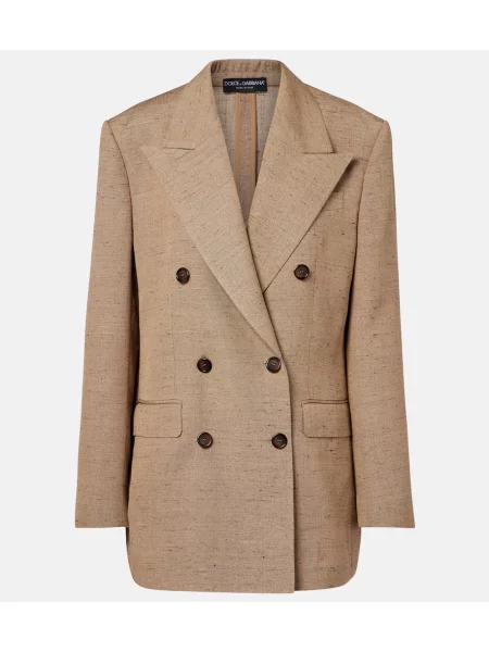Sacou Dolce&gabbana cu două rânduri de nasturi bej
