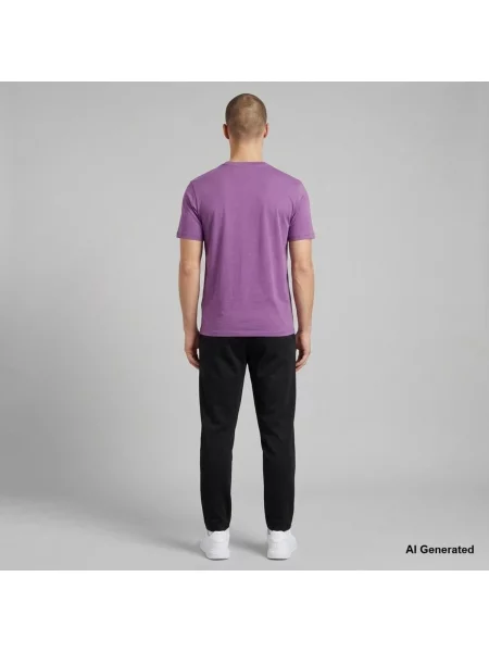 Majica Armani Exchange ljubičasta