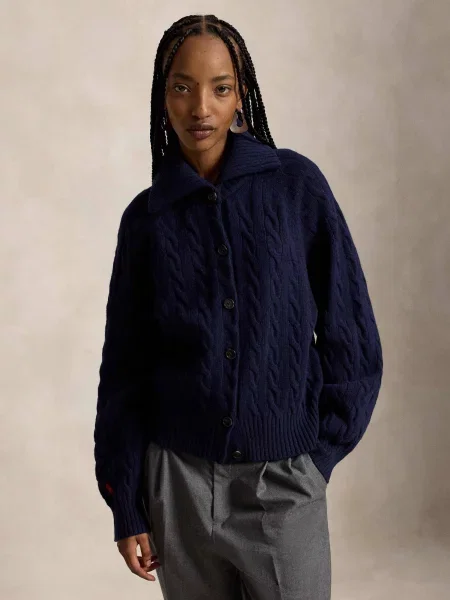 POLO RALPH LAUREN De lână cardigan | Relaxed fit cu adaos de cașmir