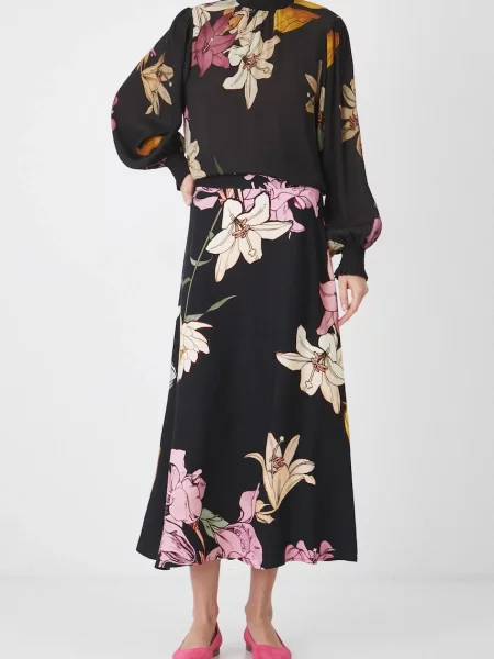 Medicine szoknya maxi harang alakú fekete