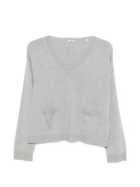 Pulover Aspesi cu decolteu în V gri