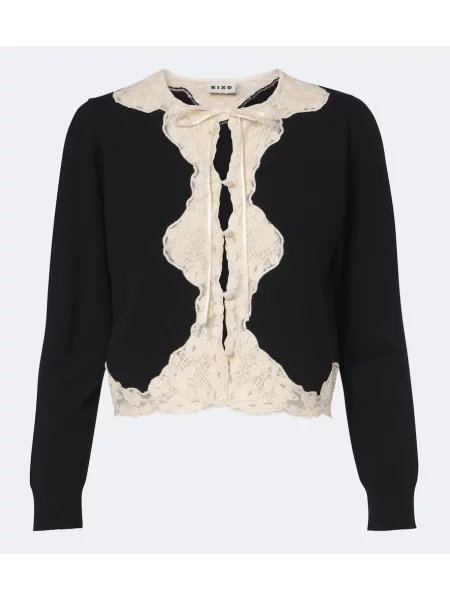Cardigan Rixo de lână negru