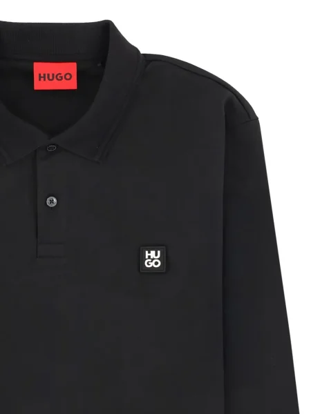 Поло тениска Hugo черно