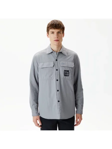 Рубашка Lacoste серая