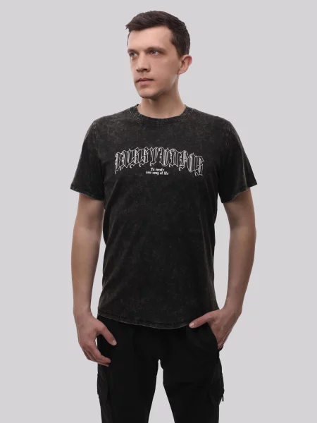 Футболка LUMO віскоза/поліестер чорний