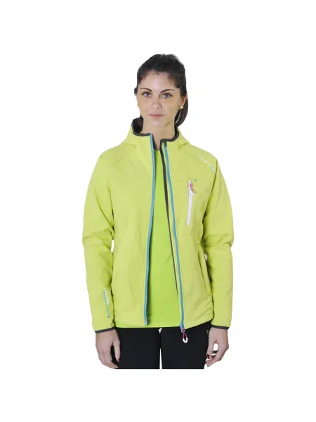 Geacă Peak Mountain softshell verde