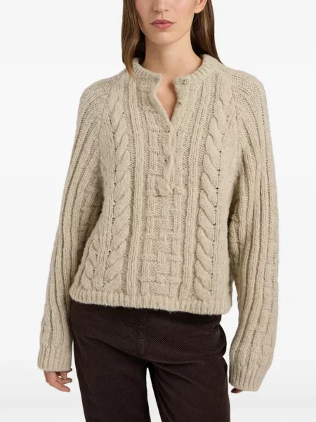 Pulover Momoni cu guler henley