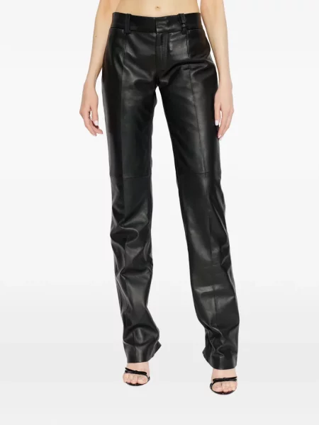 Pantaloni Dsquared2 din piele negru