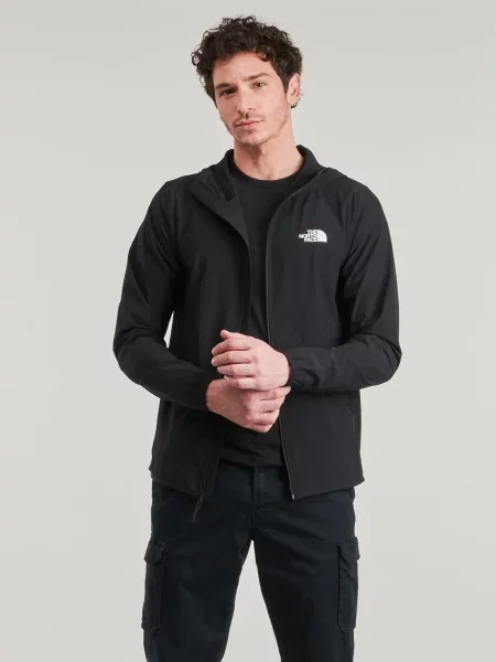 Geacă The North Face cu glugă negru