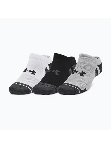 Ponožky Under Armour Performance Tech NS mod gray/white/jet gray bílé