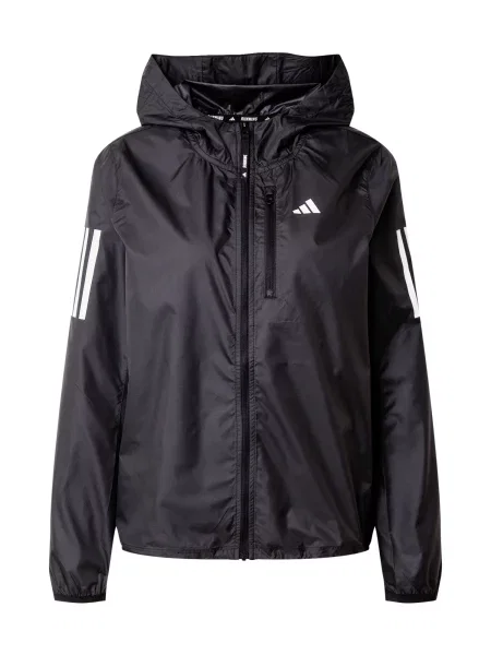 ADIDAS PERFORMANCE Sportska jakna OWN THE RUN crna bijela