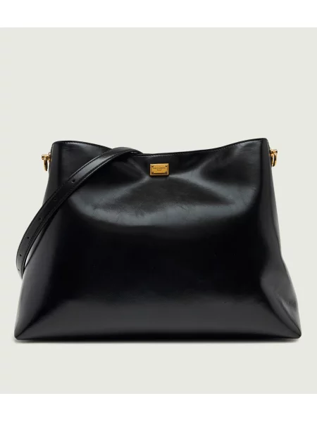 Dolce & Gabbana De piele geantă pe umăr Vittoria negru