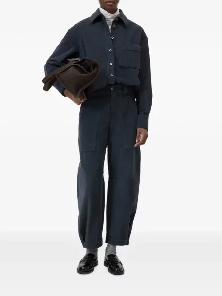 Pantaloni Closed de catifea cord albastru