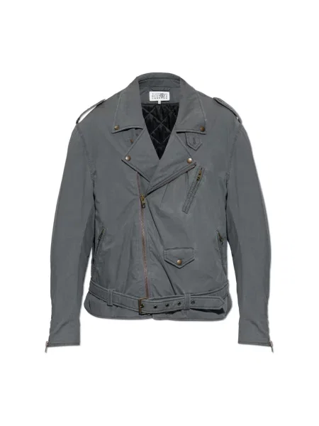 Ocieplana kurtka Mm6 Maison Margiela szara