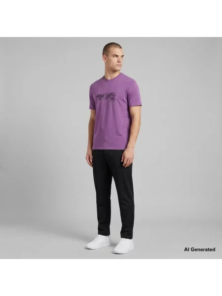Tricou Armani Exchange violet
