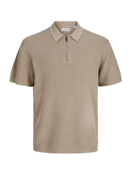 JACK & JONES Pulover JJMAX taupe gri