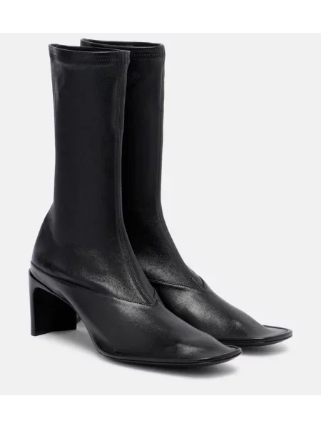 Botine Jil Sander din piele negru