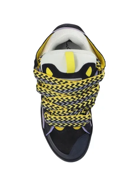 Sneakerși Lanvin din dantelă albastru