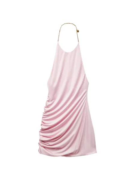 Rochie mini Versace din jerseu drapată roz