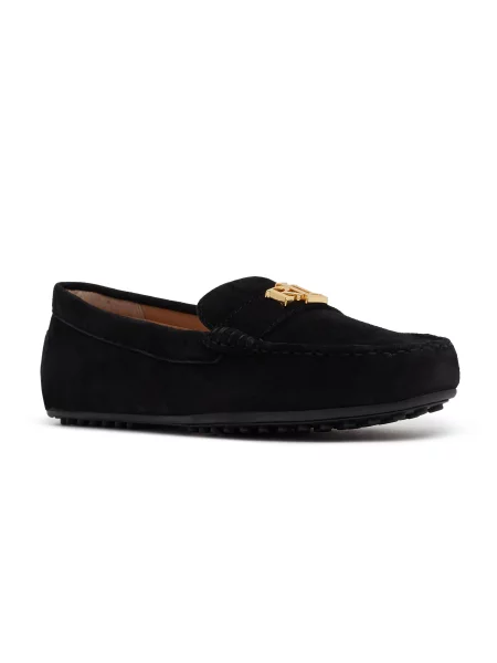 LAUREN RALPH LAUREN Mocasini Barnsbury | piele întoarsă negru