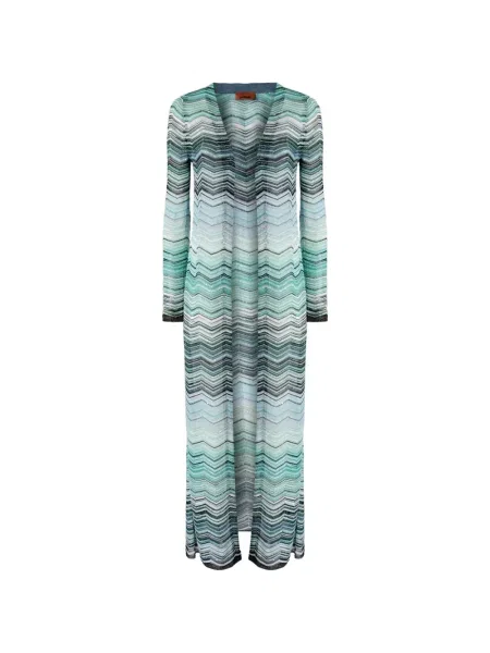 Cardigan Missoni lung albastru