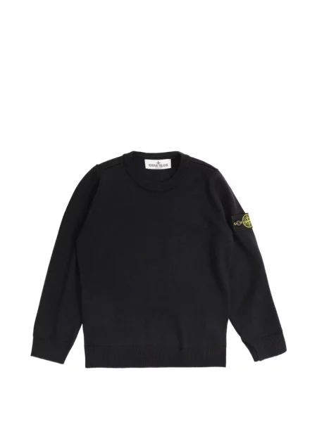 Sweter dziecięcy Stone Island czarny
