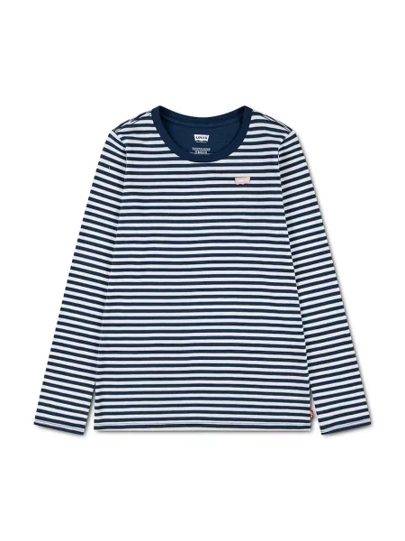 Levi's majica dugih rukava za djecu s pamukom STRIPE TEE plava