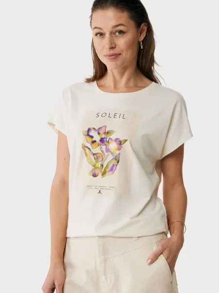 Футболка Mexx в квіточку біла