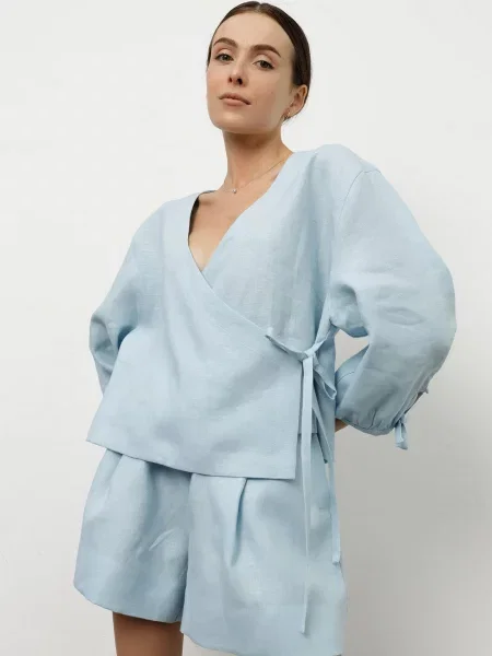 HARVEST Sunset Блуза Льон блакитний