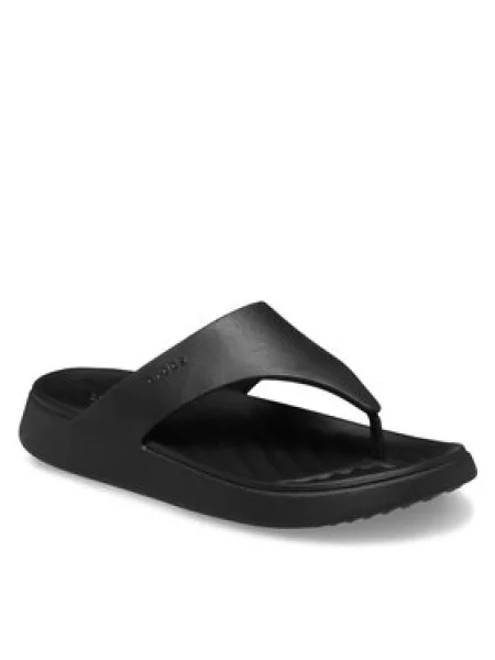 Crocs Šlepetės per pirštą Getaway Triangle Flip juoda