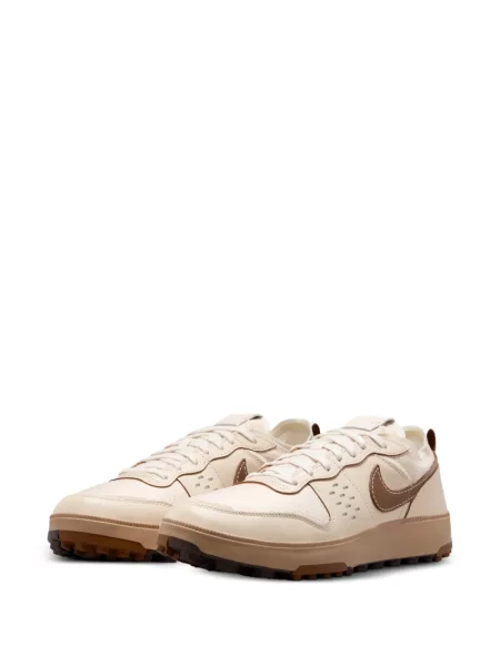 Fotbal sneakerși Nike Metcon din piele cu broderie alb